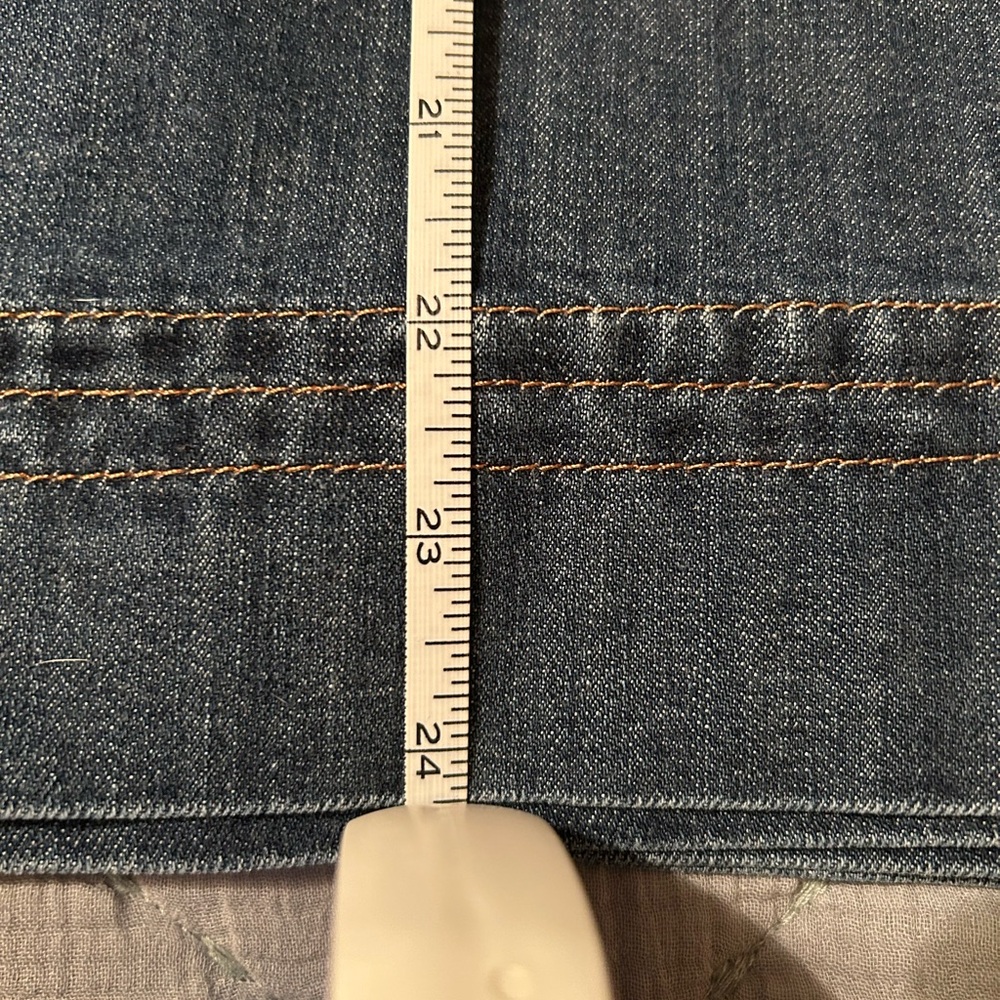 Boden Classic Blue Denim A-Line Skirt - Picture 7 of 8